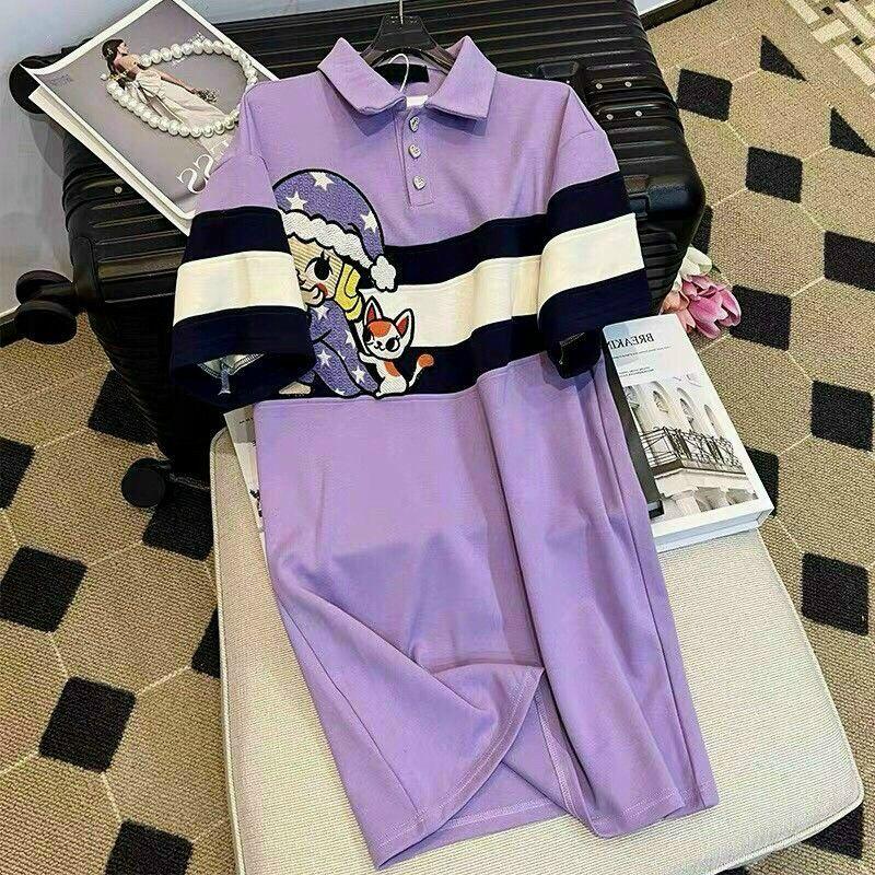 ĐẦM LEN TÍM PHỐI SỌC