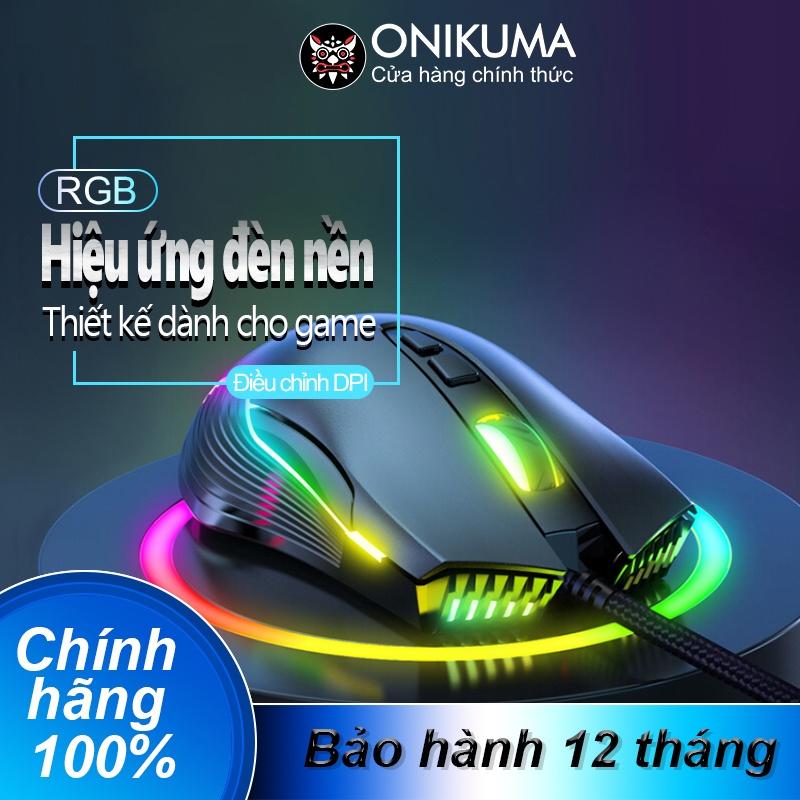 ONIKUMA CW905 Chuột Chơi Game Có Dây Đèn Led RGB Cho Máy Tính Xách Tay, Máy Tính Để Bàn, PC - Bảo Hành 24 Tháng [Hàng chính hãng]