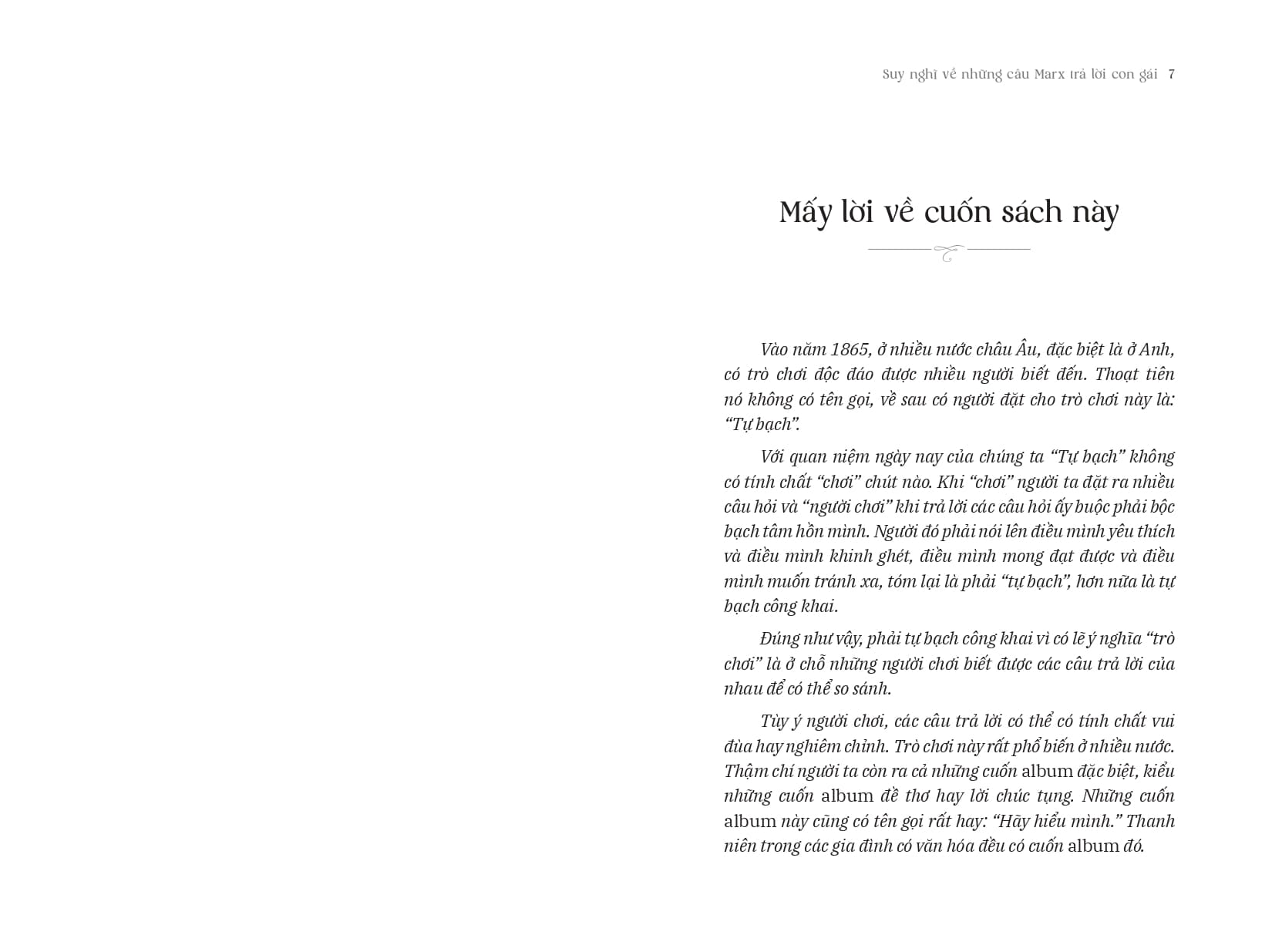 Sách Suy Nghĩ Về Những Câu Marx Trả Lời Con Gái