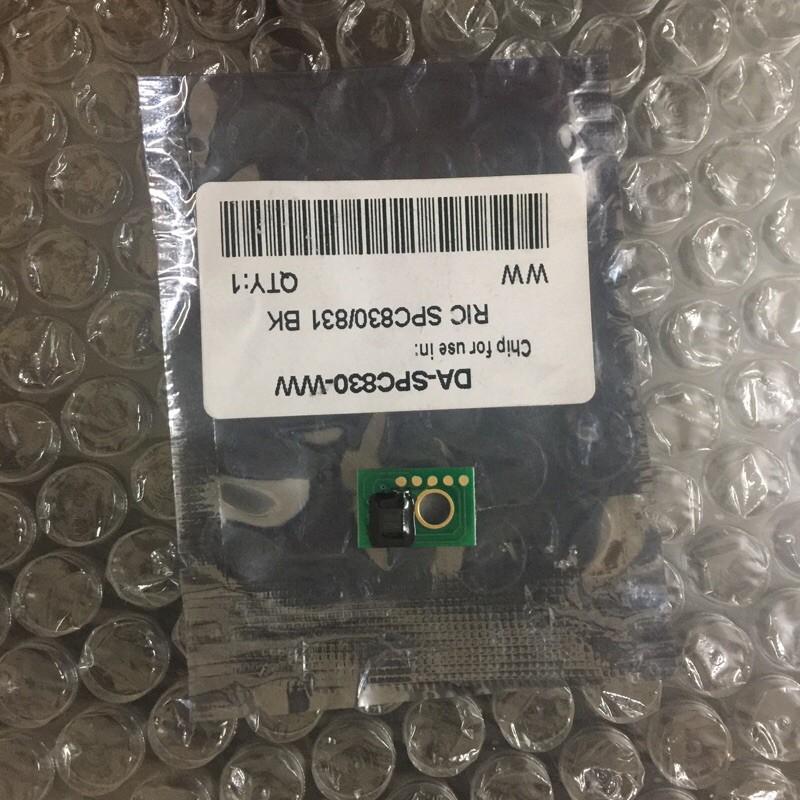 Chíp dành cho máy photocopy Ricoh MP SPC830DN/831C/K/M/Y - Chíp màu xanh/đỏ/vàng/đen