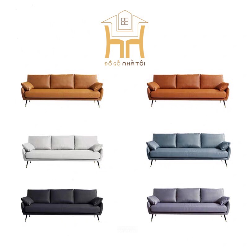 Sofa Da Cao Cấp Nhập Khẩu Phòng Khách Đẹp SF401 - Đồ Gỗ Nhà Tôi