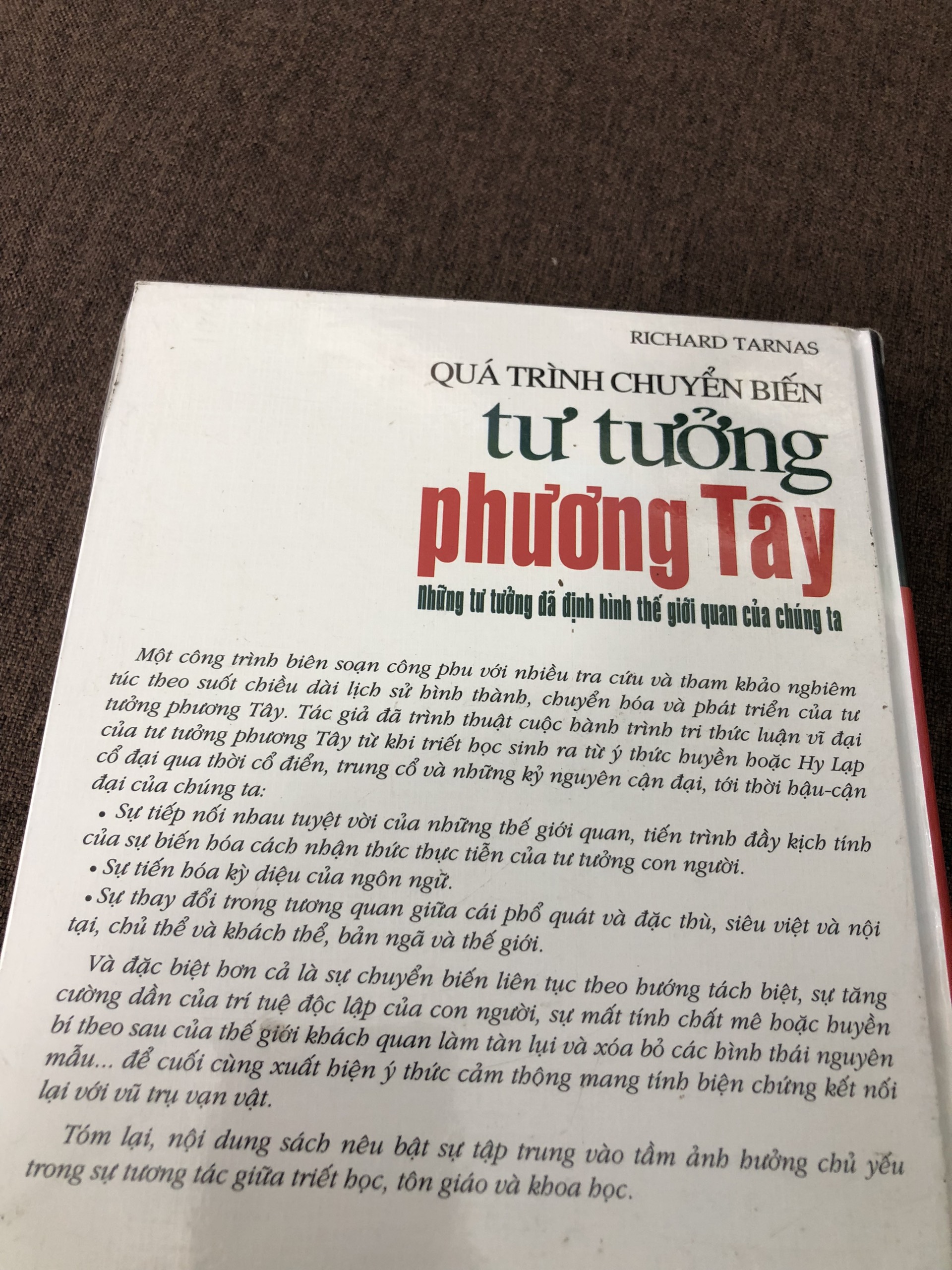 [bìa cứng] Quá Trình Chuyển Biến Tư Tưởng Phương Tây - Những Tư Tưởng Đã Định Hình Thế Giới Quan Của Chúng Ta