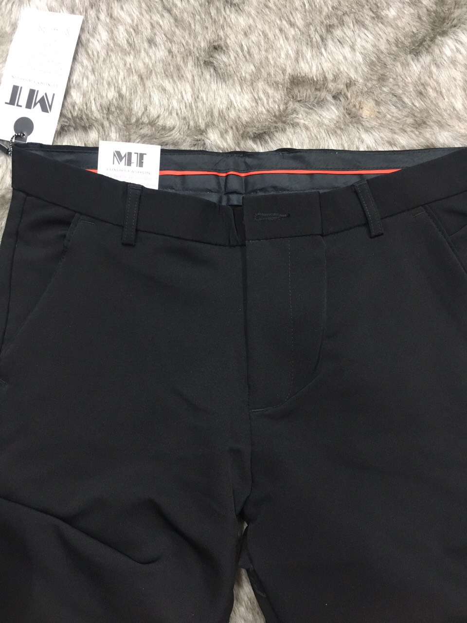 Quần Tây Hàn Quốc Vải Giản Ống Ôm - Màu Xám Tối,30
