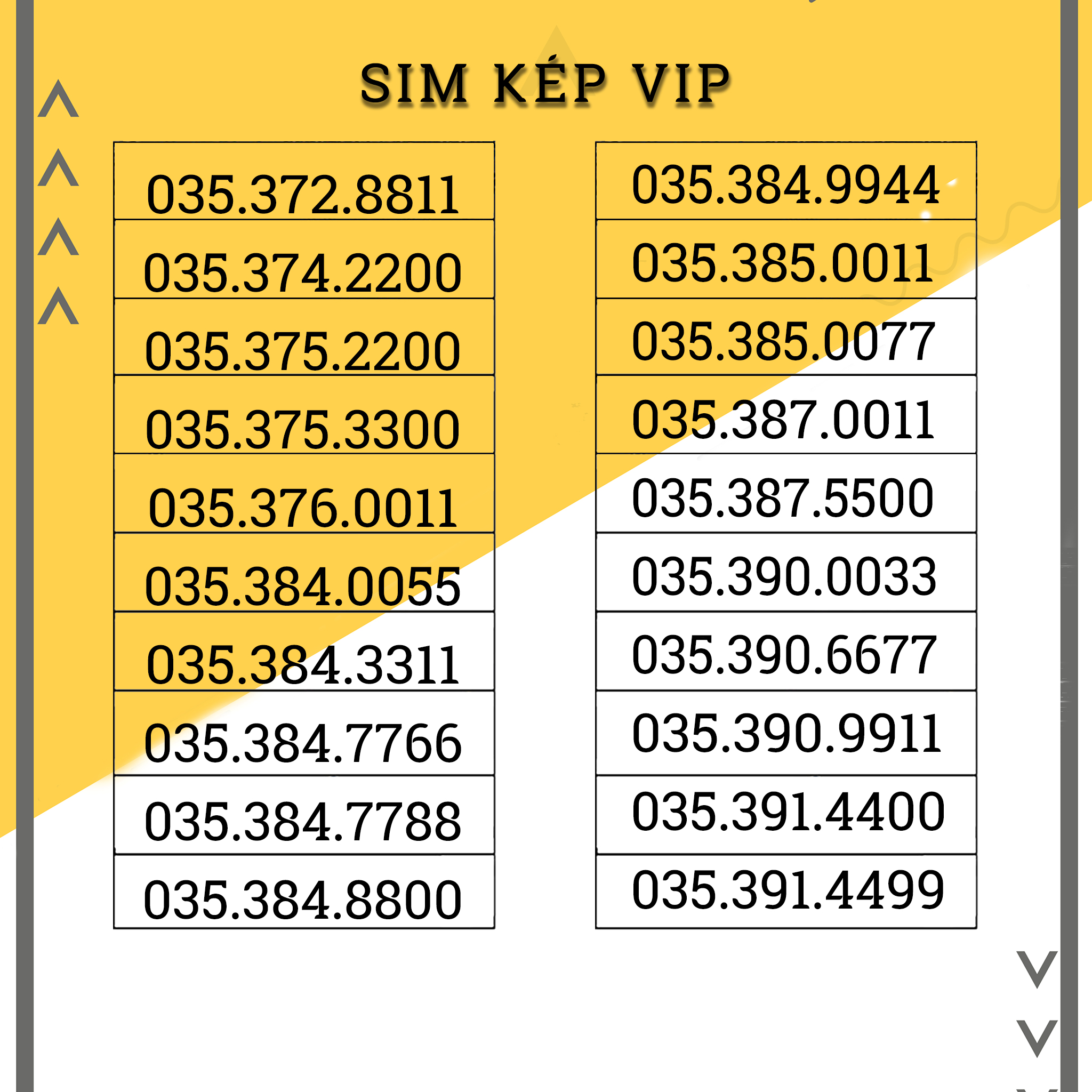 Sim Số Đẹp VIETTEL Kép Vip  - HỖ TRỢ ĐĂNG KÝ CHÍNH CHỦ - HÀNG CHÍNH HÃNG