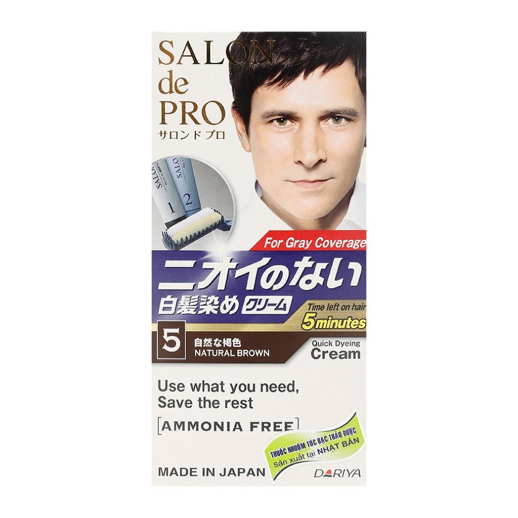 Kem nhuộm tóc cho nam phủ bạc Nhật Bản Salon de Pro MCa5