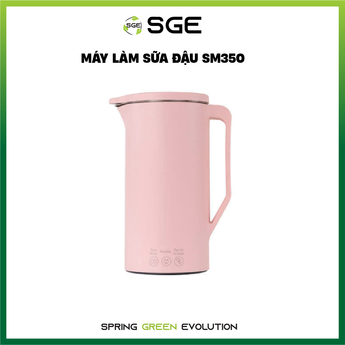 Máy Làm Sữa Đậu/ Sữa Hạt Model SM350. Dòng Máy Gia Đình, Quán Cafe, Làm Sữa Tốc Độ Cao, Tiện Lợi, Đơn Giản, Giá Hấp Dẫn. Hàng Nhập Khẩu Chính Hãng Thái Lan