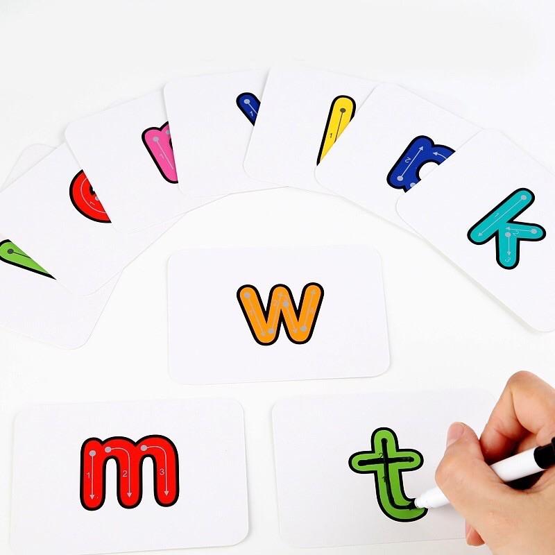 Spelling Game 2- Chữ Cái Tiếng Anh,52 bộ thẻ học ghép chữ