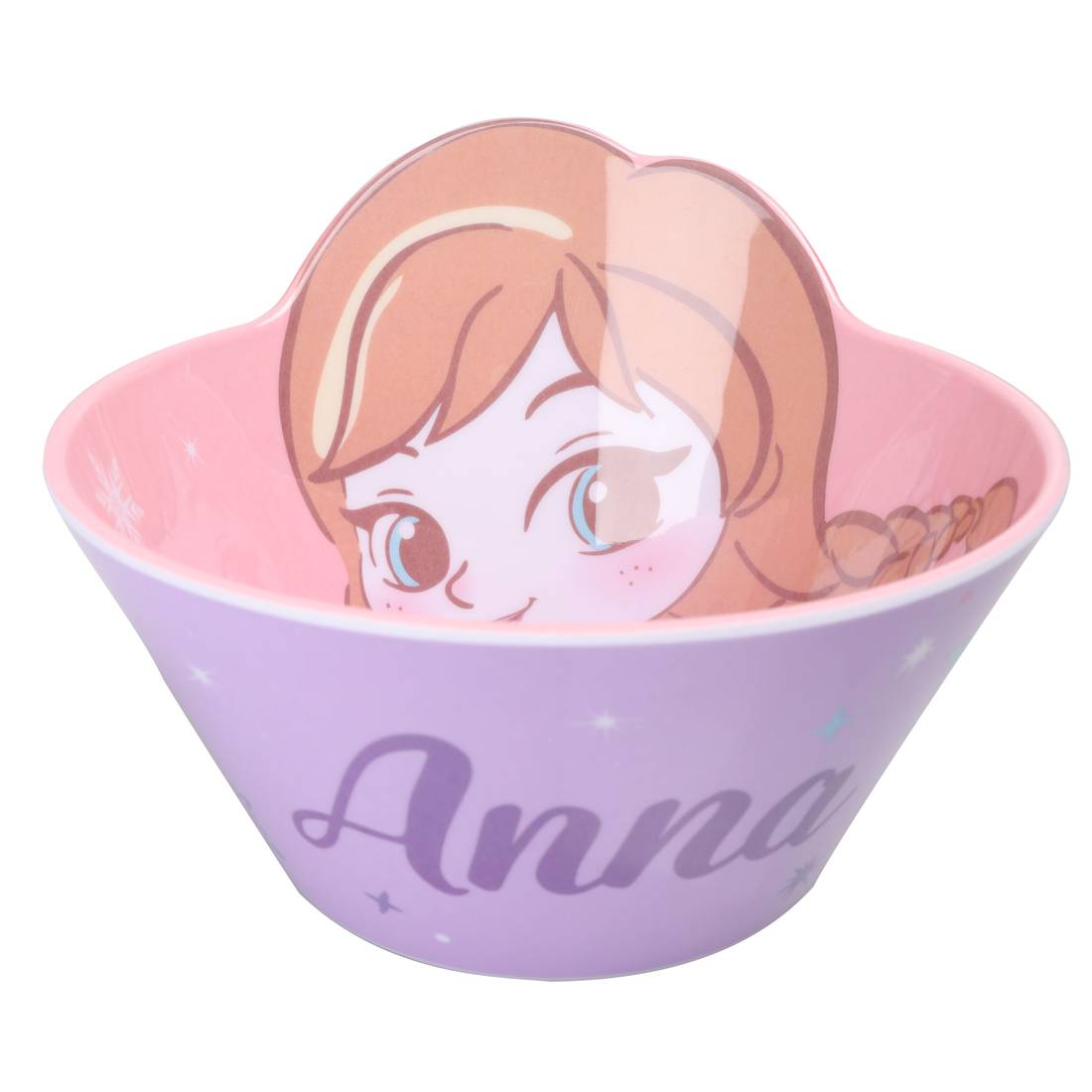 Chén tô ăn dặm melamine Disney hình Anna Frozen 3D cho bé gái