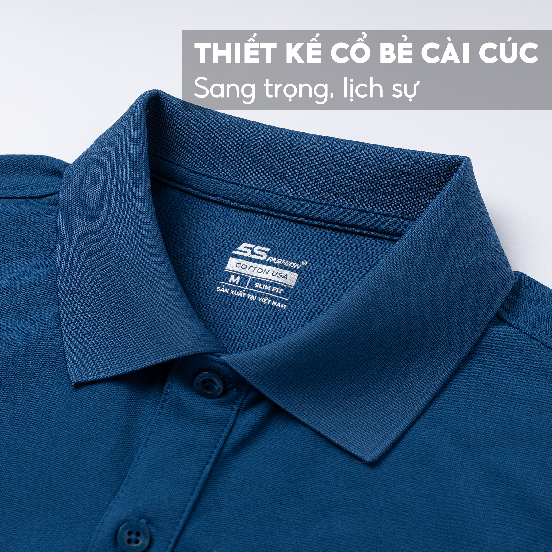 Áo Polo Nam 5S THIẾT KẾ Phối Màu Lịch Lãm, Trẻ Trung, Chất Liệu Cotton Cao Cấp, Thoáng Mát, Thấm Hút Tốt