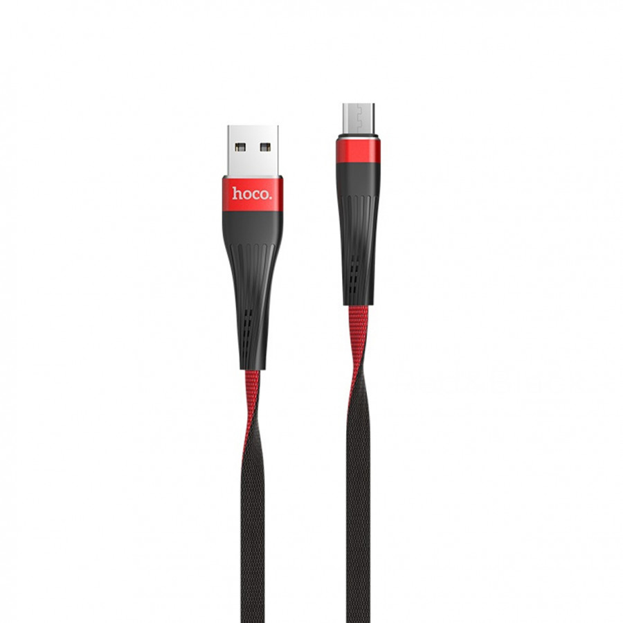 Cáp sạc và truyền dữ liệu Hoco U39 cổng microUSB 2.4A (dài 1.2M - hỗ trợ sạc nhanh) - Hàng chính hãng