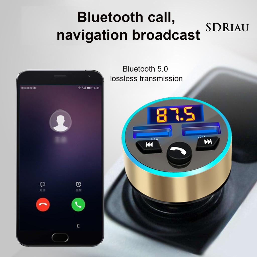 Củ Sạc Trên Ô Tô Bluetooth 5.0 Mp3 Qc3.0 + 2.4a