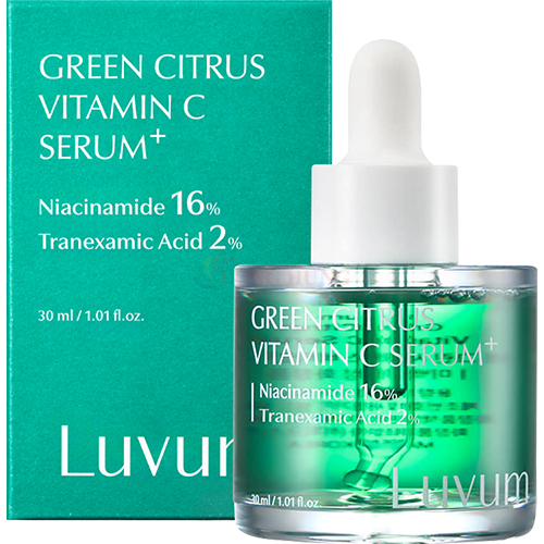 Tinh chất dưỡng sáng da Luvum Green Citrus Vitamin C Serum Plus (30ml) - Hàng chính hãng