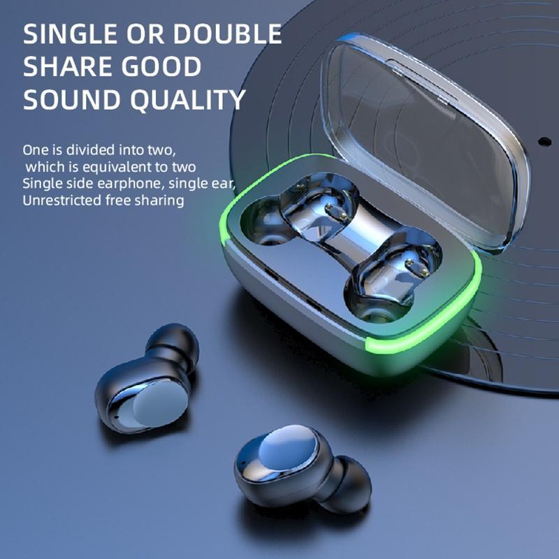 Tai Nghe Nhét Trong TWS Y60 Bluetooth Không Dây Chống Thấm Nước Điều Khiển Cảm Ứng Kèm Mic Cho Android PC IOS