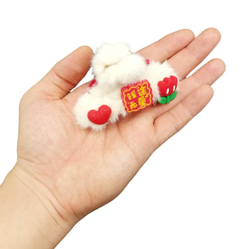 Kẹp Tóc Càng Cua Phối Lông - WanLongDa YZ00371