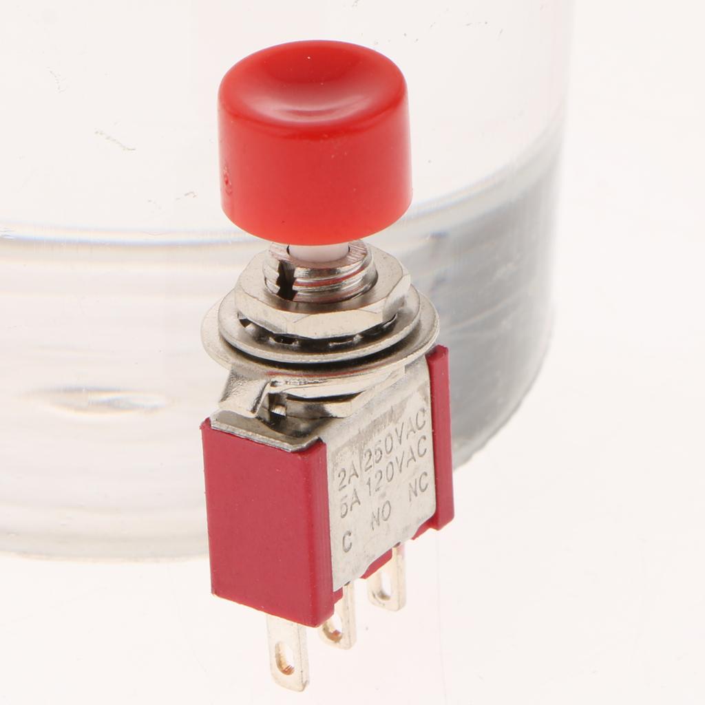 3x AC250V 2A C-NO-NC 2 Position 3 Terminals Toggle Switch w Waterproof Boot