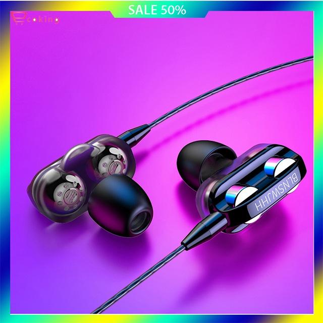 Tai Nghe dây Gaming Nhét Tai ,âm thanh nổi Chơi Game Chống Ồn Có Micro lõi bằng đông nguyên chất