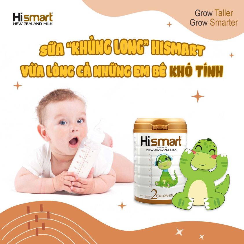 Sữa bột Hismart số 2_800g - Cho bé từ 6-12 tháng tuổi - xuất xứ 100% New Zeland
