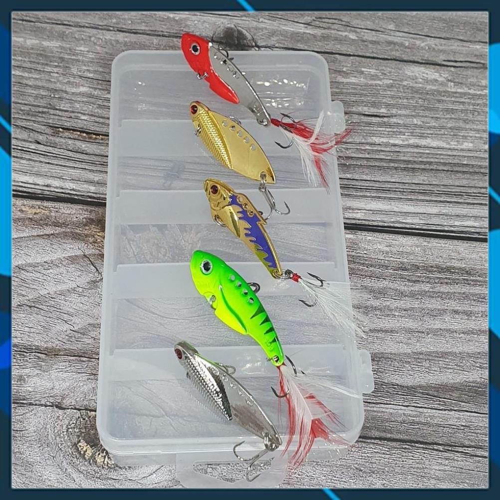 Bộ Combo Mồi Lure Cá Sắt Đa Dạng Kèm Hộp Đựng _BM_06