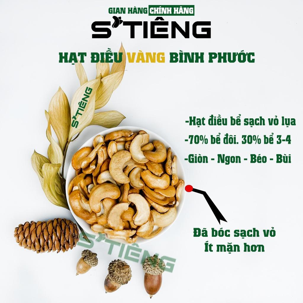 500Gr Hạt Điều Rang Muối Sạch Vỏ Bình Phước STiêng Loại Bể Vở Hộp Nhựa