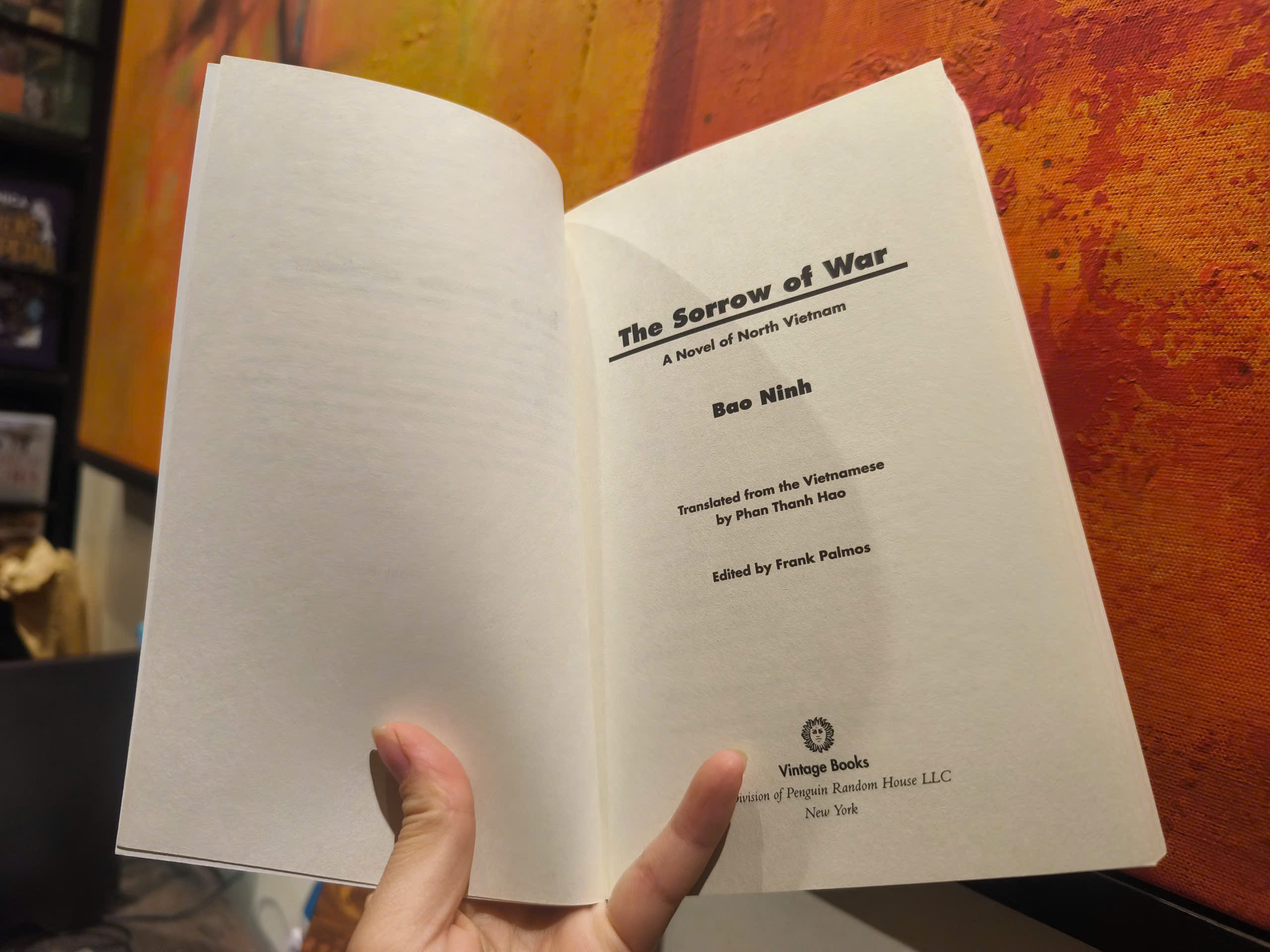 Sách - The Sorrow of War: A Novel of North Vietnam by Bảo Ninh