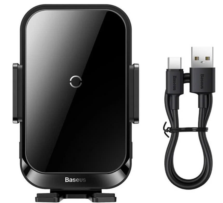 Đế Giữ Điện Thoại Tích Hợp Sạc Không Dây Trên Ô Tô Baseus Halo Electric Wireless Charging Car Mount 15W [hàng chính hãng]