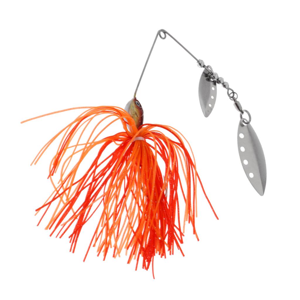 Bait Fishing Lure Spinnerbait Beard Scale Bass Pike Jig Tackle Hooks