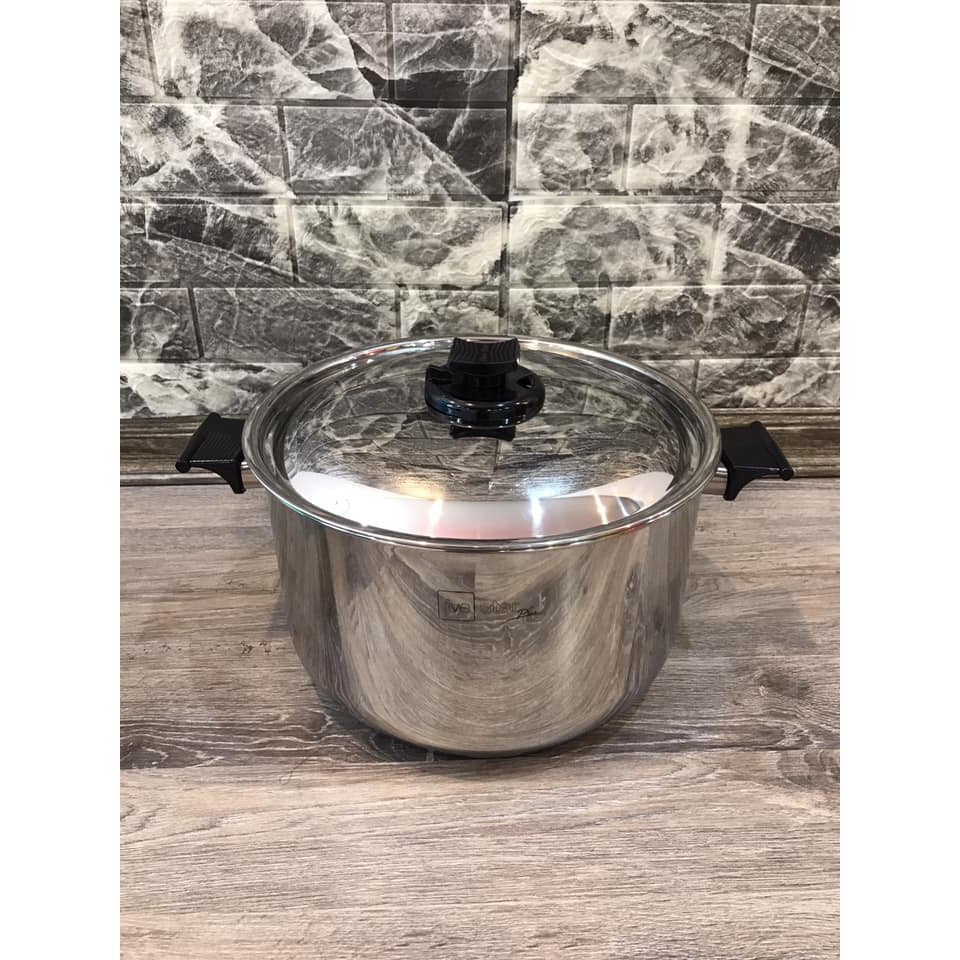 Nồi Fivestar vung inox quai nhựa chống nóng 30cm