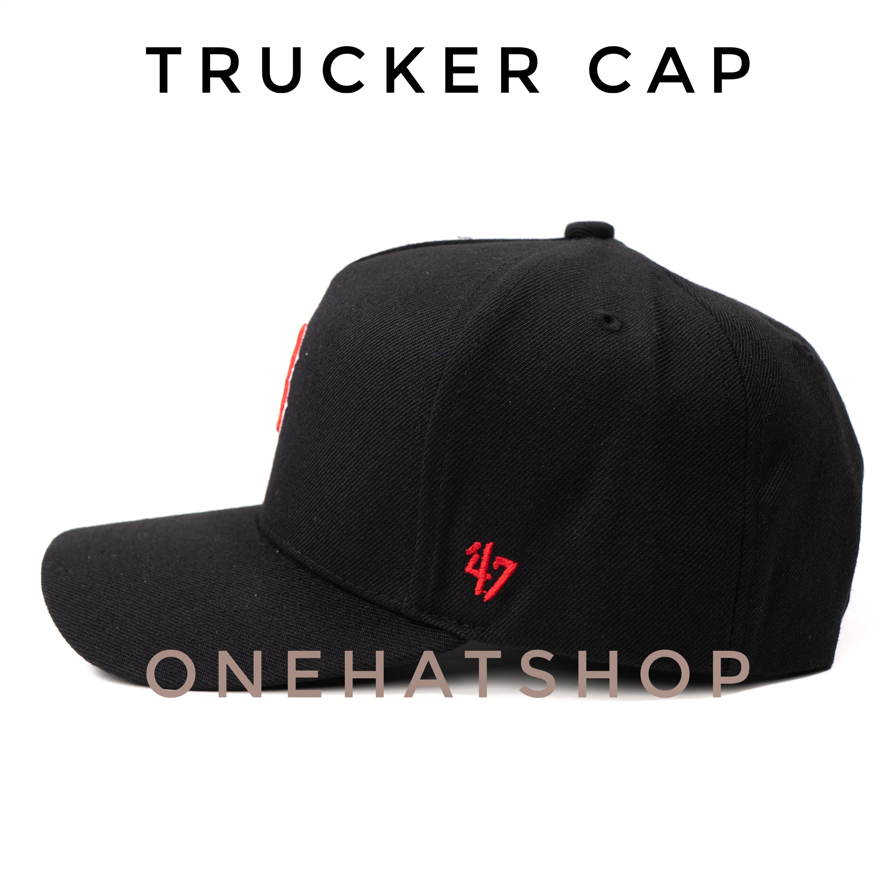 Nón Lưỡi Trai Vành Cong fom Trucker Logo chữ B quai cài nút