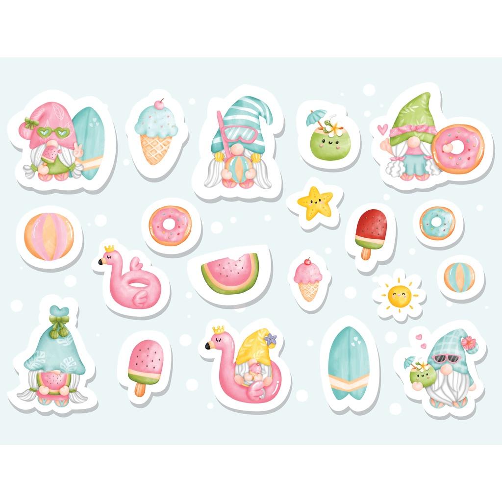 Sticker cute đáng yếu chống nước dán trang trí laptop, mũ nón bảo hiểm, vali, xe tay ga - 11104567