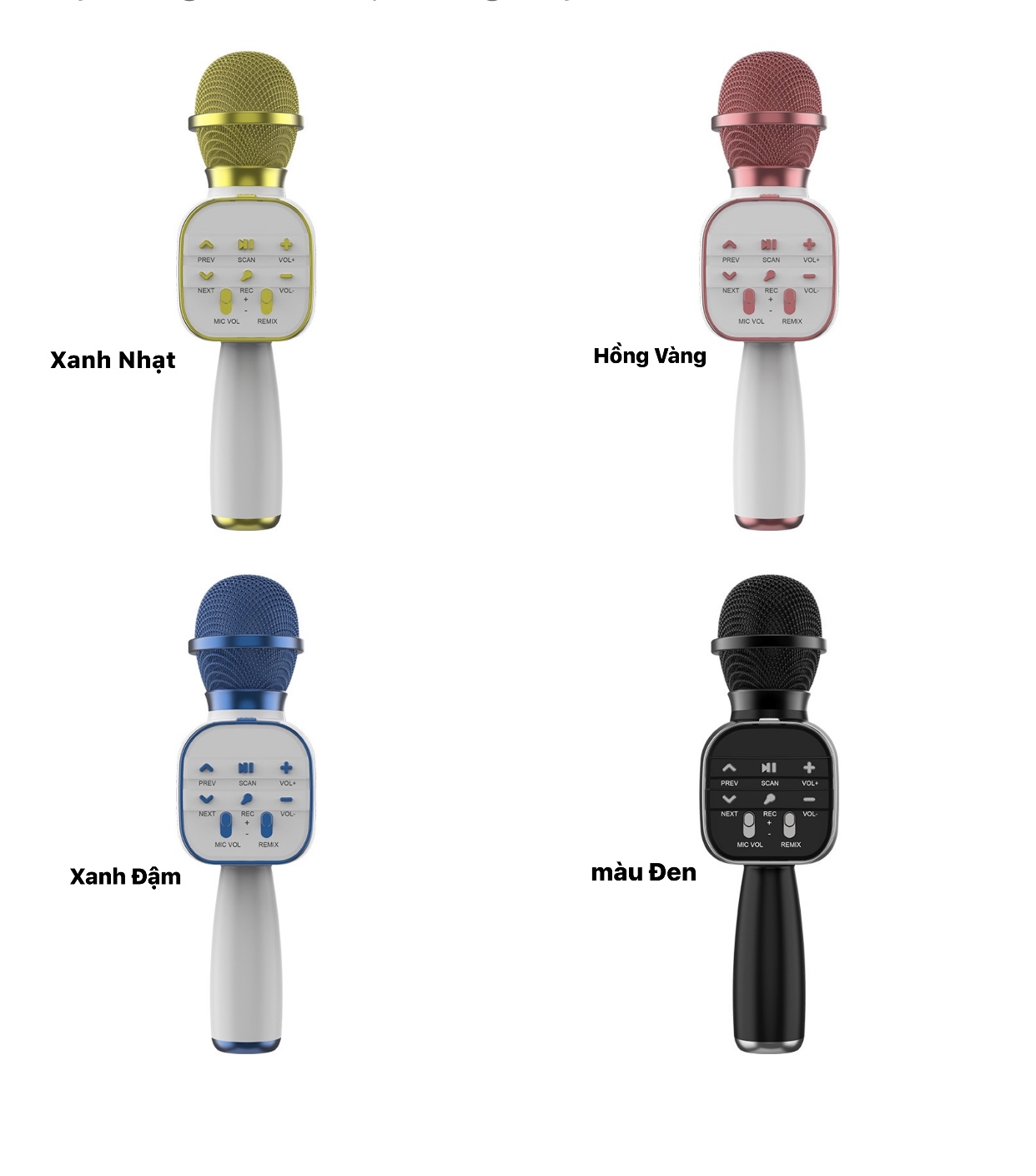 Mic Hát Karaoke Không Dây/Loa Bluetooth DS813 Âm Thanh Sắc Nét