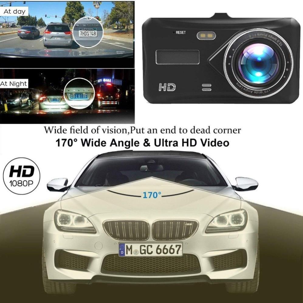 Camera Hành Trình Ô Tô, Kép Trước Sau Dual Lens BM60 Dành Cho Xe Hơi Hỗ Trợ full HD - Tích hợp màn hình cảm ứng