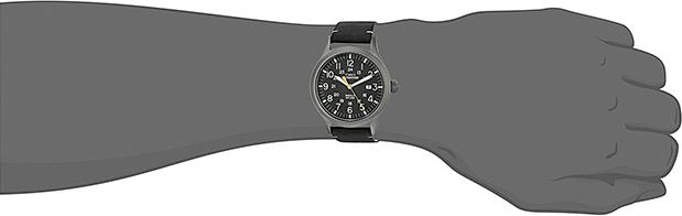 Đồng Hồ Nam Dây Da Timex Expedition TW4B01900 (40mm) - Đen