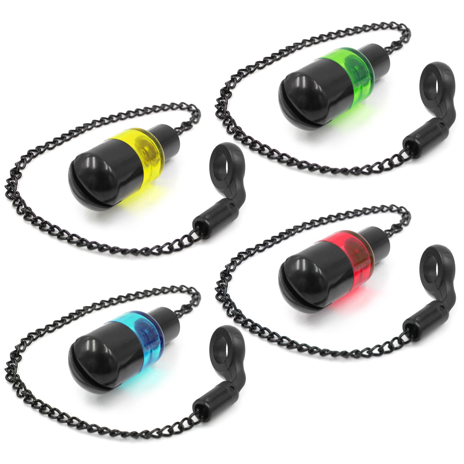 Móc treo báo động cá cắn câu bằng đèn led thiết kế Đầu kim loại dùng để căng dây cải thiện độ nhạy của móc nối.