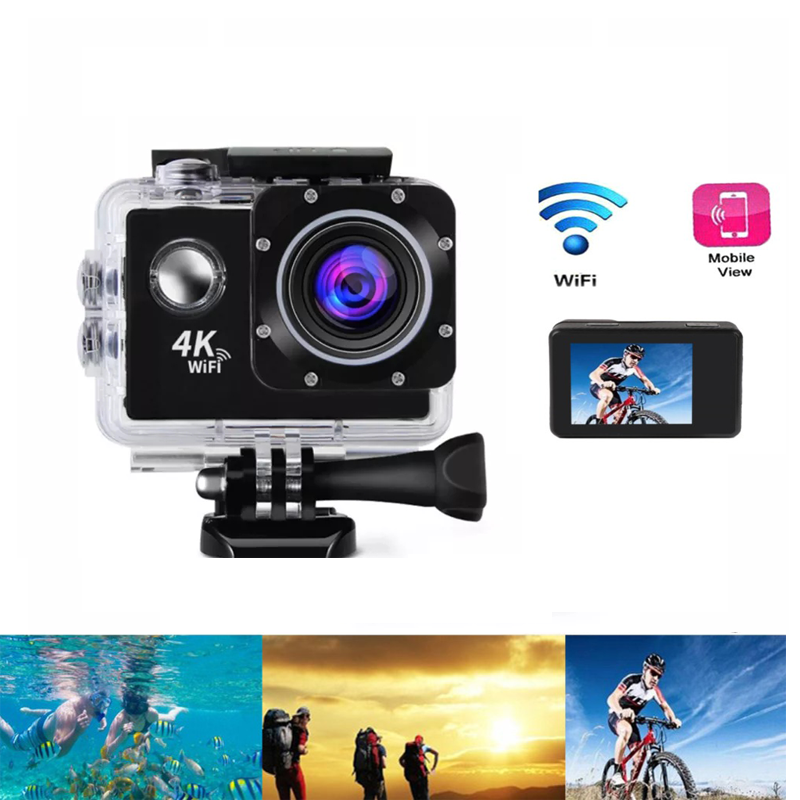 Camera hành động Air 4K 30pfs 1080p 4x zoom wifi 2 inch xe máy Mũ bảo hiểm xe đạp máy ảnh hoạt động máy ảnh thể thao