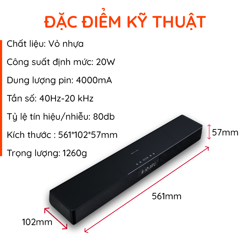 Loa Thanh Soundbar Bluetooth Để Bàn Dùng Cho Tivi Máy Vi Tính PC Laptop BS-39B Hỗ Trợ Sạc Không Dây - Loa Công Suất Lớn Tặng Tai Nghe Chụp Tai CT770 ( Giao màu ngẫy nhiên )