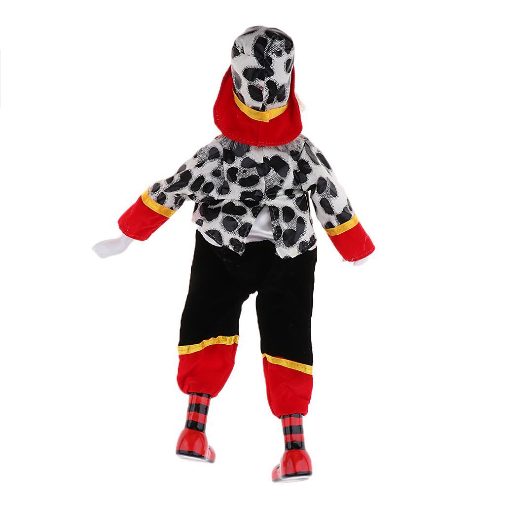 3 Set 15 inch Adorable Porcelain Hanging Foot Clown Doll Harlequin Doll Circus Props Festival Gift Home Office Ornaments