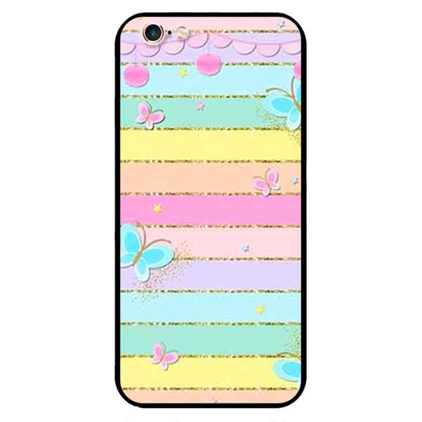 Ốp in cho iPhone 6 Plus / 6s Plus Bướm Cầu Vồng
