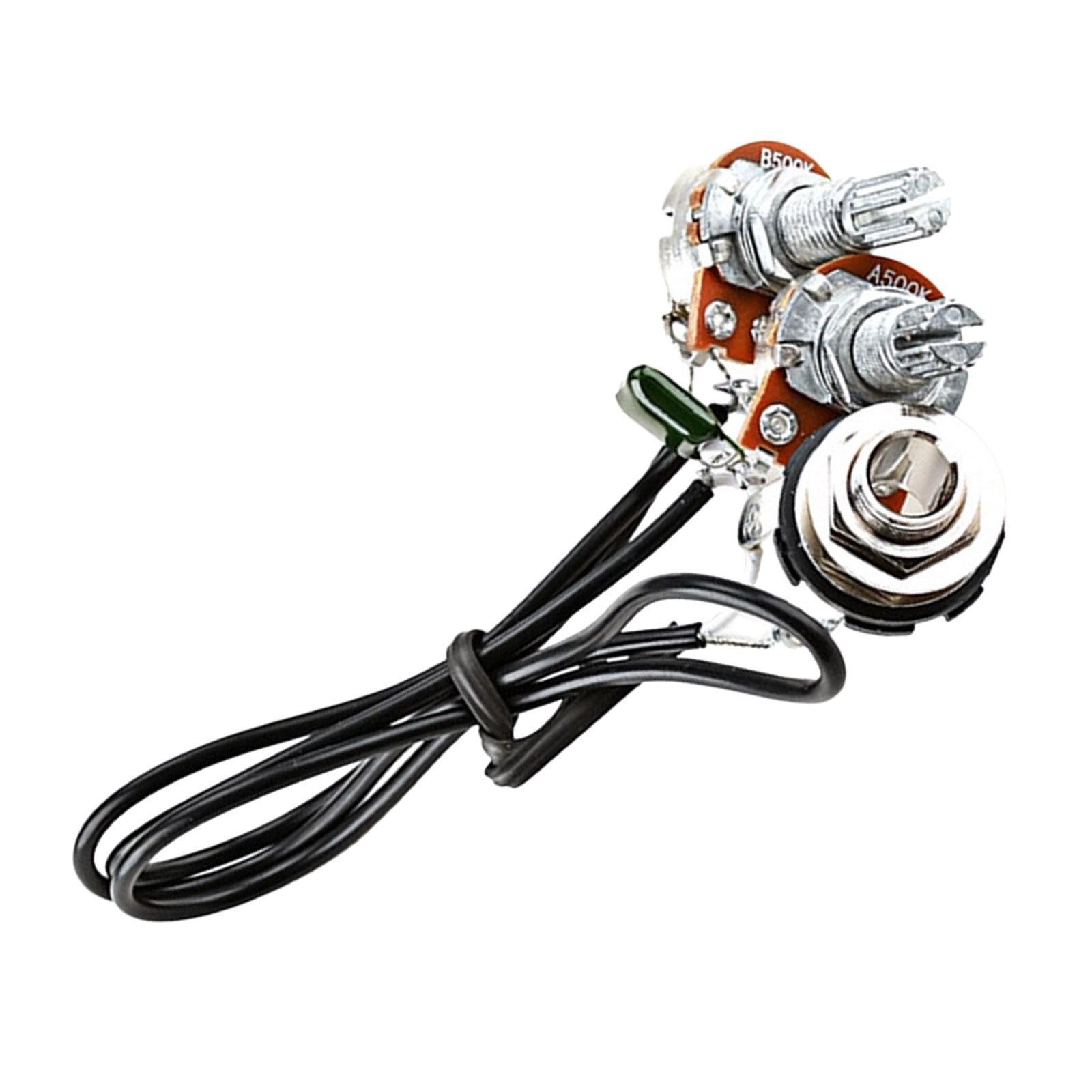Guitar Potentiometer Guitar Wiring Harness 3 Way Toggle Switch Amp Volume for Accessory
