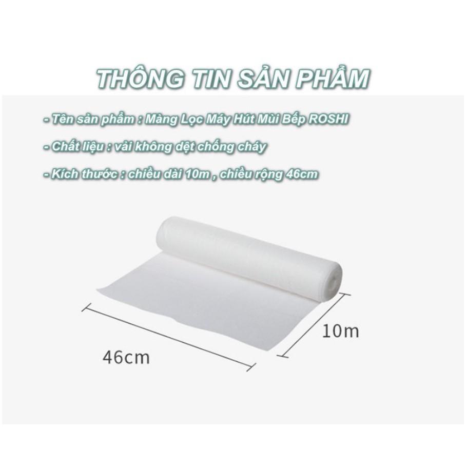 Cuộn Màng Lọc Máy Hút Mùi Nhà Bếp ROSHI 46cm x 10M