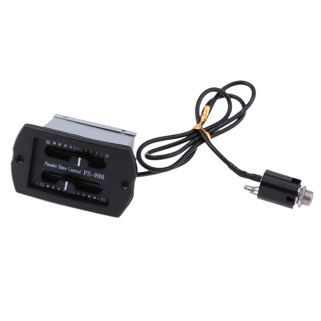 2-band EQ Equalizer Pre-wired Preamp Piezo Pickup Kit for Acoustic Guitar