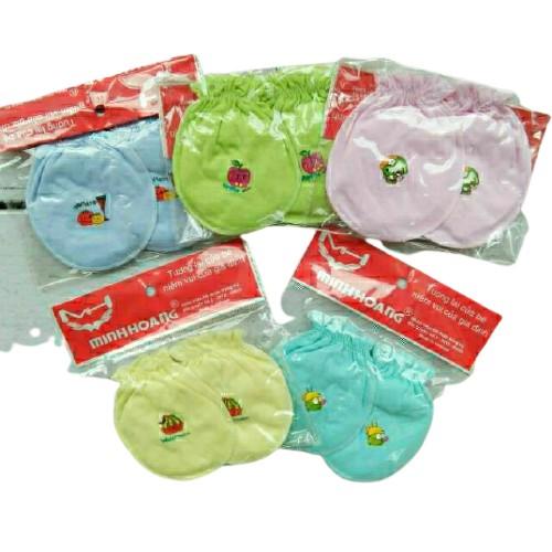 Combo 5 bộ bao tay chân cho bé sơ sinh - giao màu ngẫu nhiên.