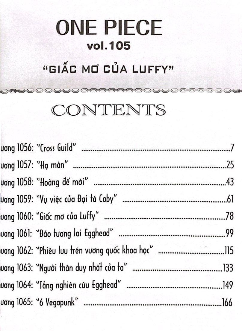 Sách - One Piece - Tập 105 - “Giấc Mơ Của Luffy” (Tái Bản 2025)