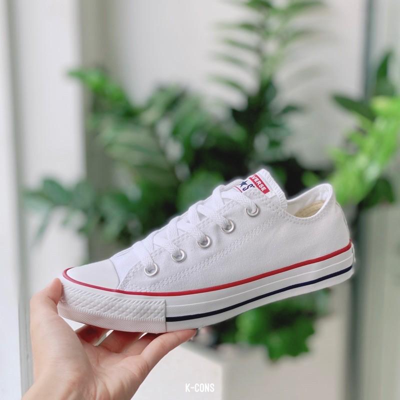 Chuck Taylor Converse Classic White | Giày Converse Trắng Viền Đỏ M7652C