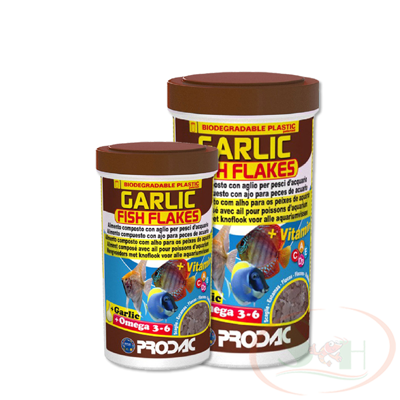 Thức Ăn Cá Prodac Garlic Fish Flakes Bổ Sung Tỏi