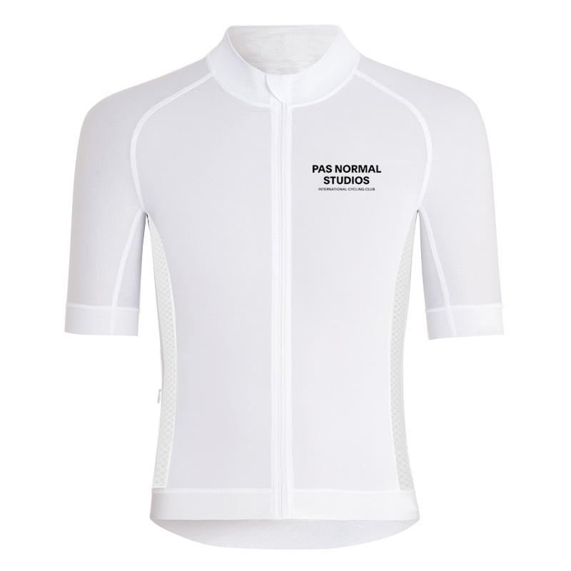 Maillot Đi Xe Đạp Nam 2023 PNS Team Bike Áo Đi Xe Đạp Jersey Ngắn Tay Mùa Hè 자전거의류 Quần Áo Nam MTB Quần Áo Đạp Xe Nam Color: White Jersey 01 Size: M