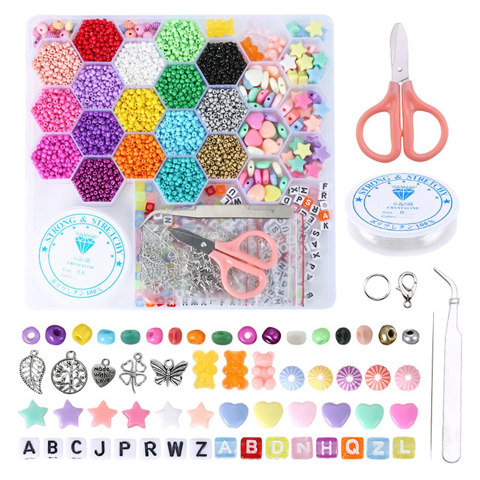 Glass Seed Beads Tweezer Letter Beads for Necklace Bracelet Jewelry Making