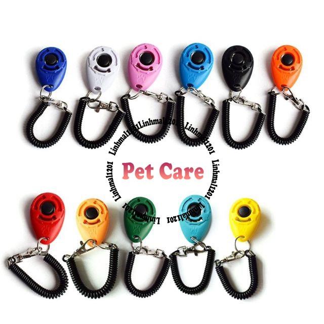 Clicker huấn luyện thú cưng màu ngẫu nhiên