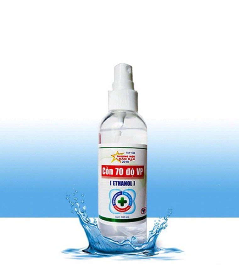 Cồn Sát Khuẩn 70 Độ Vĩnh Phúc - Chai 100ml Tiện Lợi