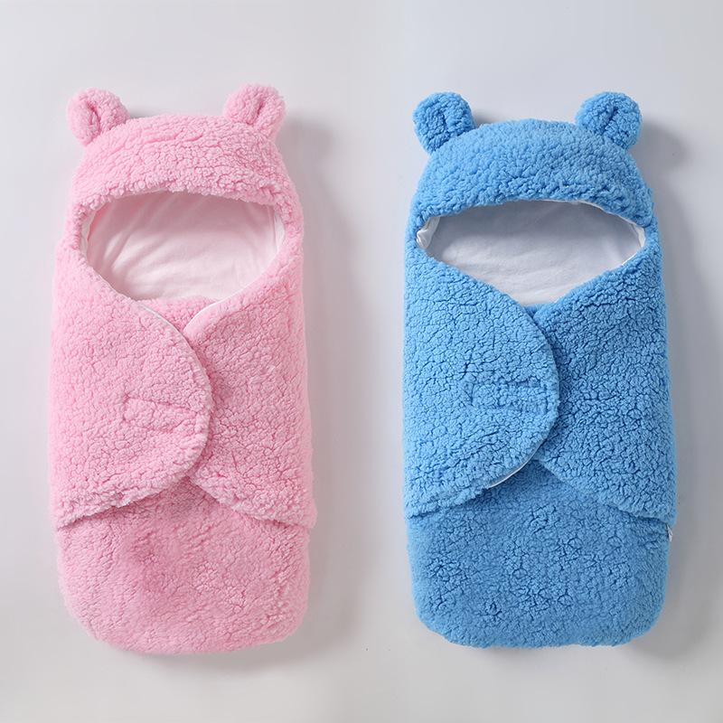 Túi Ngủ Cho Bé Mùa Đông Cotton Trẻ Em Sleepsack Footmuff Cho Xe Đẩy Dệt Kim Ngủ Tất SƠ SINH Swaddle