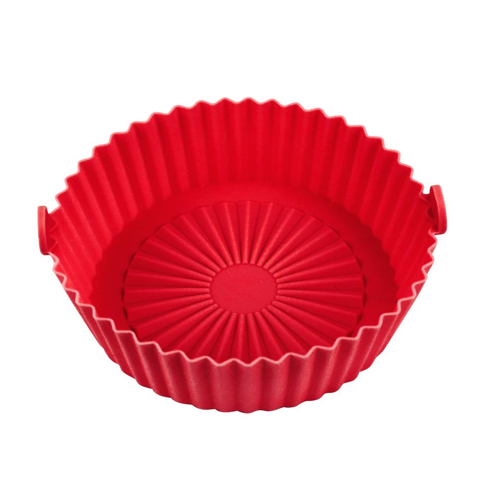 Tấm Lót Silicone Tròn Cho Nồi Chiên Không Dầu Có Thể Tái Sử Dụng Dễ Dàng Làm Sạch